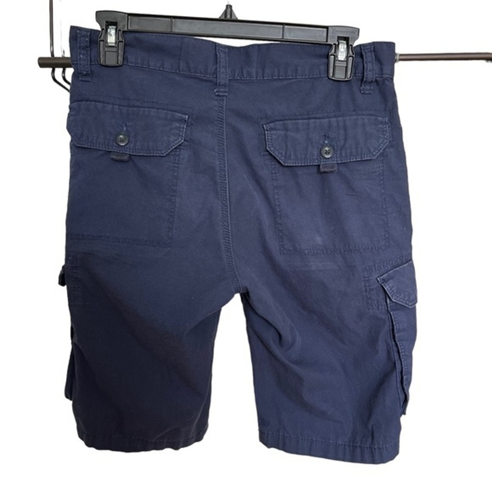 Angelo Litrico Mens Cargo‎ Shorts Navy Blue Pockets Size 30 Normcore Cotton - Picture 3 of 7